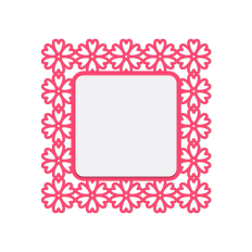 floral lace frame