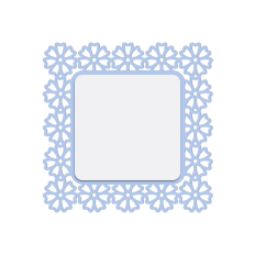 floral lace frame
