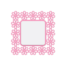 floral lace frame