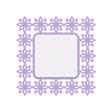 floral lace frame
