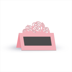 floral place card