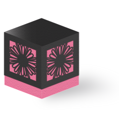 flower cut out lid box
