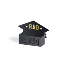 RAD grad cap gift box