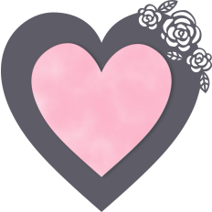heart and roses background