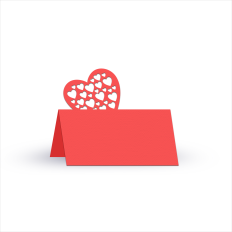 heart place card