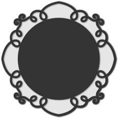 wrought iron circle frame