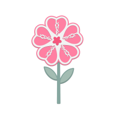 love word flower