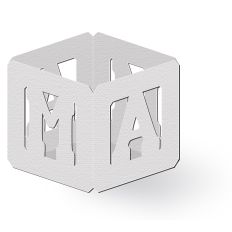 mama block box/ candle votive