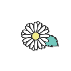 outline flower with layers