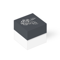 cutout rose cube box
