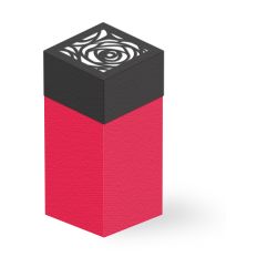 roses cutout lid tall box