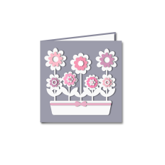 Flower pot card