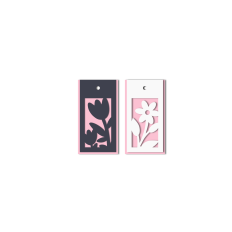 spring flowers tags set