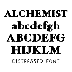 BFC Alchemist Distressed Serif Font