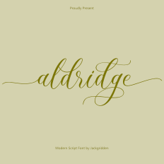 Aldridge Font