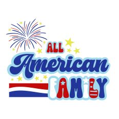 All American Family SVG Design