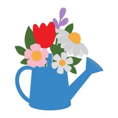 Watering Can With Flowers