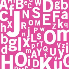 Pink Alphabet Background Pattern Printable Paper