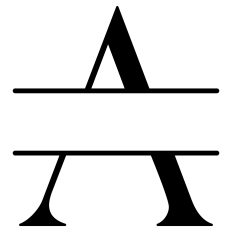 A Split Letter Monogram