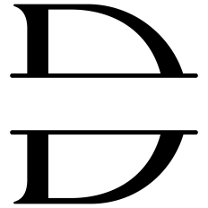 D Split Letter Border