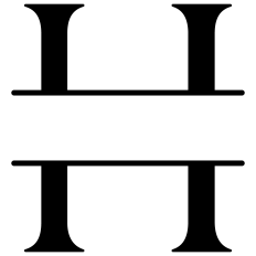 M Split Letter Border