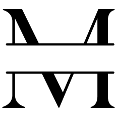 M Split Letter Monogram