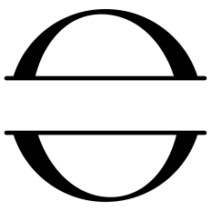 O Split Letter Border