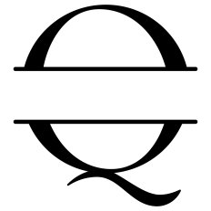 Q Split Letter Monogram