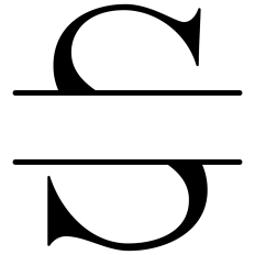 S Split Letter Monogram