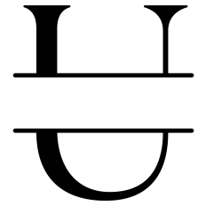 U Split Letter Border