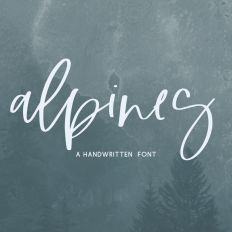 Alpines Handwriting Font