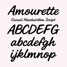 BFC Amourette Casual Brush Script Cursive Font