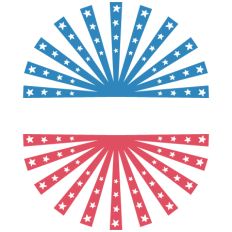 America Starburst Split Frame