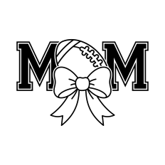 Football Mom SVG | American Football SVG | Bow SVG
