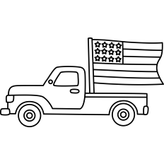 American Truck Outline