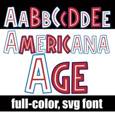 Americana Age Color Font