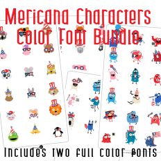 Mericana Characters Full Color Font Bundle