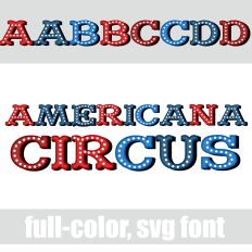 Americana Circus Color Font