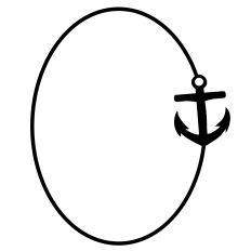 Anchor Oval Frame