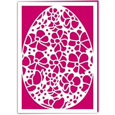 Anemone Flower Floral Easter Egg Card