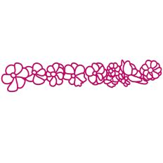 Anemone Flower Repeating Border