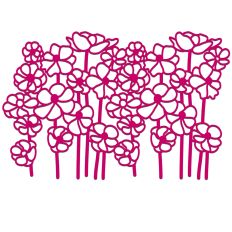 Anemone Flower Repeating Border Background Frieze