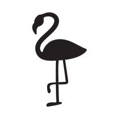 Flamingo silhouette