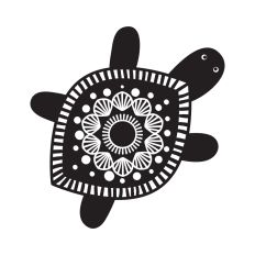 Turtle detailed silhouette