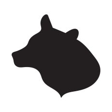 Bear head silhouette