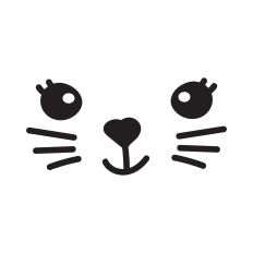 Cute kitten face