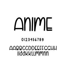 Anime font