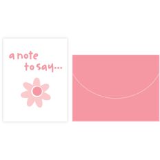 A Note to Say Card
