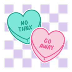 Anti-Valentine's Day Candy Hearts SVG | Valentine's Day SVG