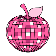 Apple Disco Ball SVG | Teacher SVG